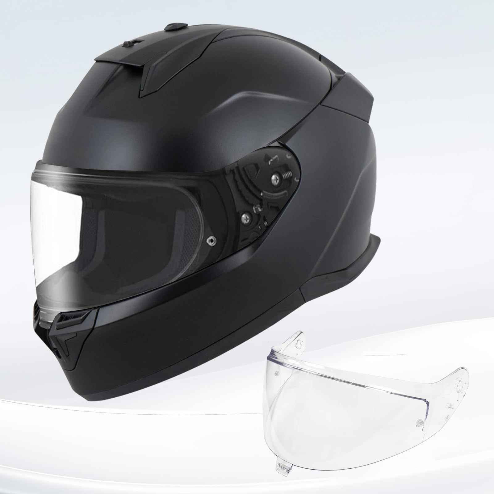 VCOROS Visiere Casque Moto pour Shark D-SKWAL 3/SKWAL i3/RIDILL 2 | Casque Moto Pare-Vent Casque Lentille,Remplacement de Visière de Casque