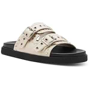 Amazon.com | Steve Madden Women's Melanie Sandal, Bone