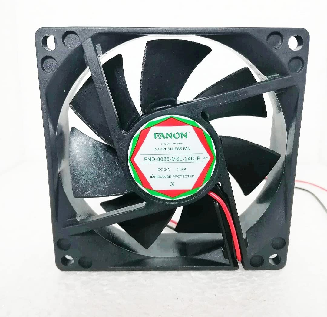 12V High End Cooling Fan Black For 80MM PC Case CPU Cooler Set of 2 pic