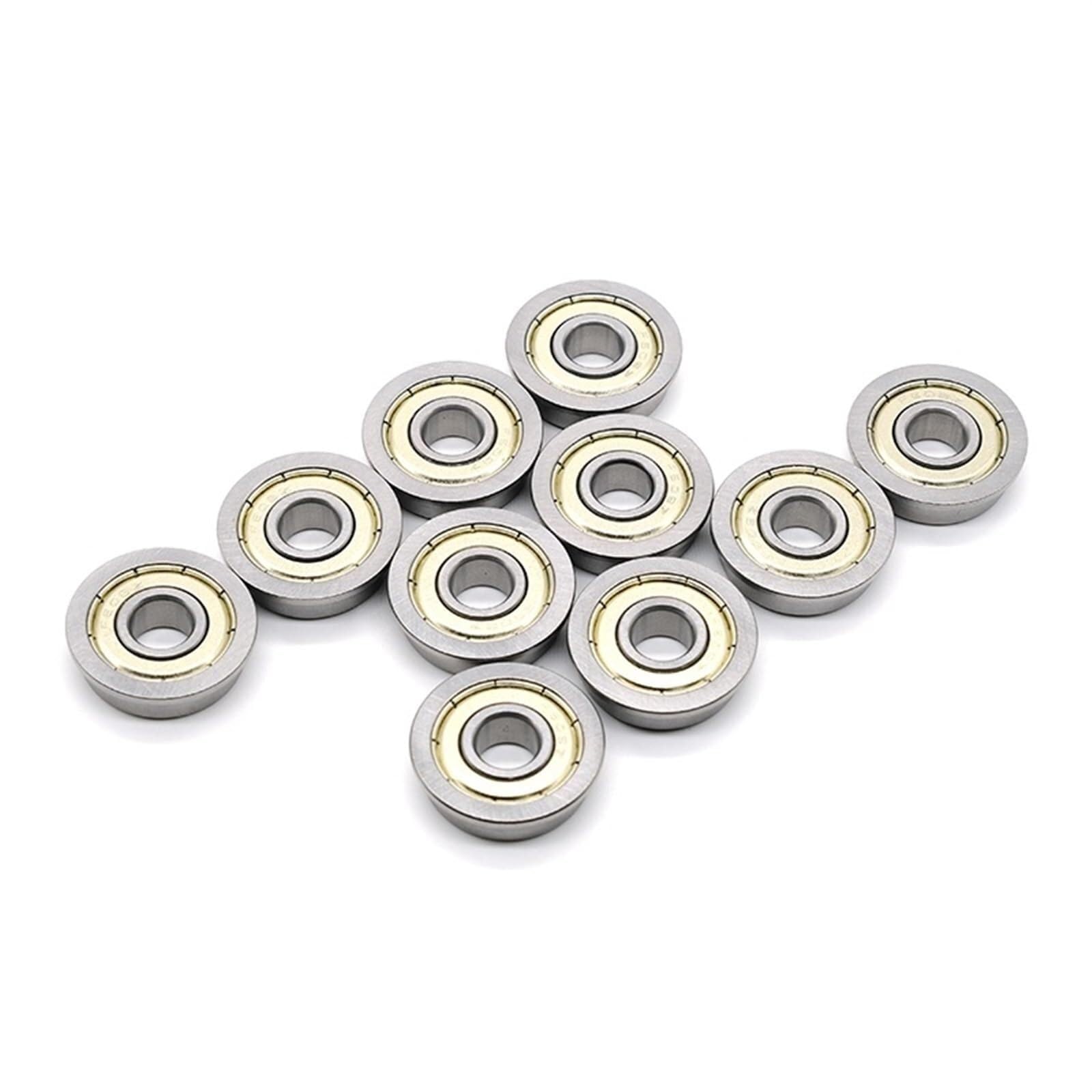 Rodamiento, Rodamiento de brida F604ZZ 4x12x4 mm ABEC-7 (10 PCS) Rodamientos bolas con F604 Z ZZ
