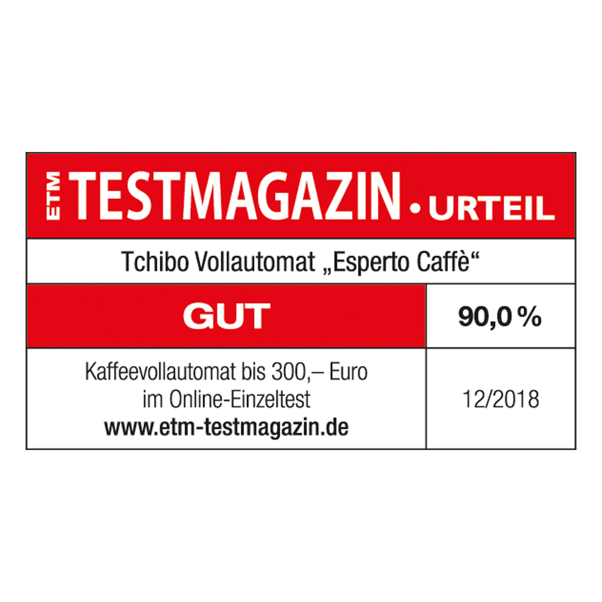 Tchibo Kaffeevollautomat Esperto Caffè 1.1 für Caffè Crema und Espresso, Anthrazit