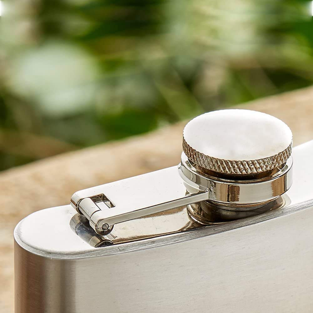 Fiaschetta Acciaio Inox Personalizzabile - Regalo Compleanno/Matrimonio, Colore Nero Con Incisione Laser - Foto 11