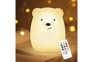 Kawaii Bear Room Decor Enchants Kids' Dreams with Glowing Colors