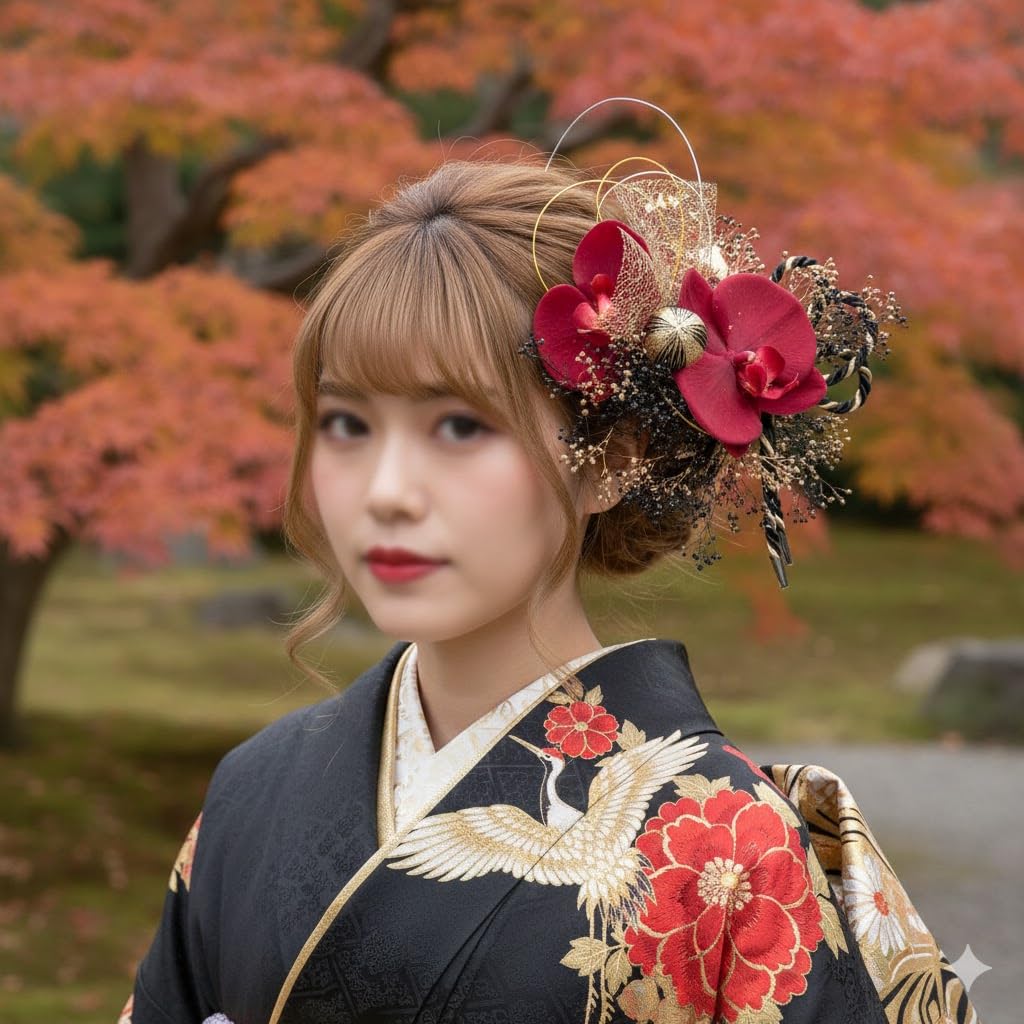 成人式の髪飾り新品❗️ Amazon.co.jp: 【髪飾りカスミ専門店Tata8】成人式 振袖 結婚式 卒業式