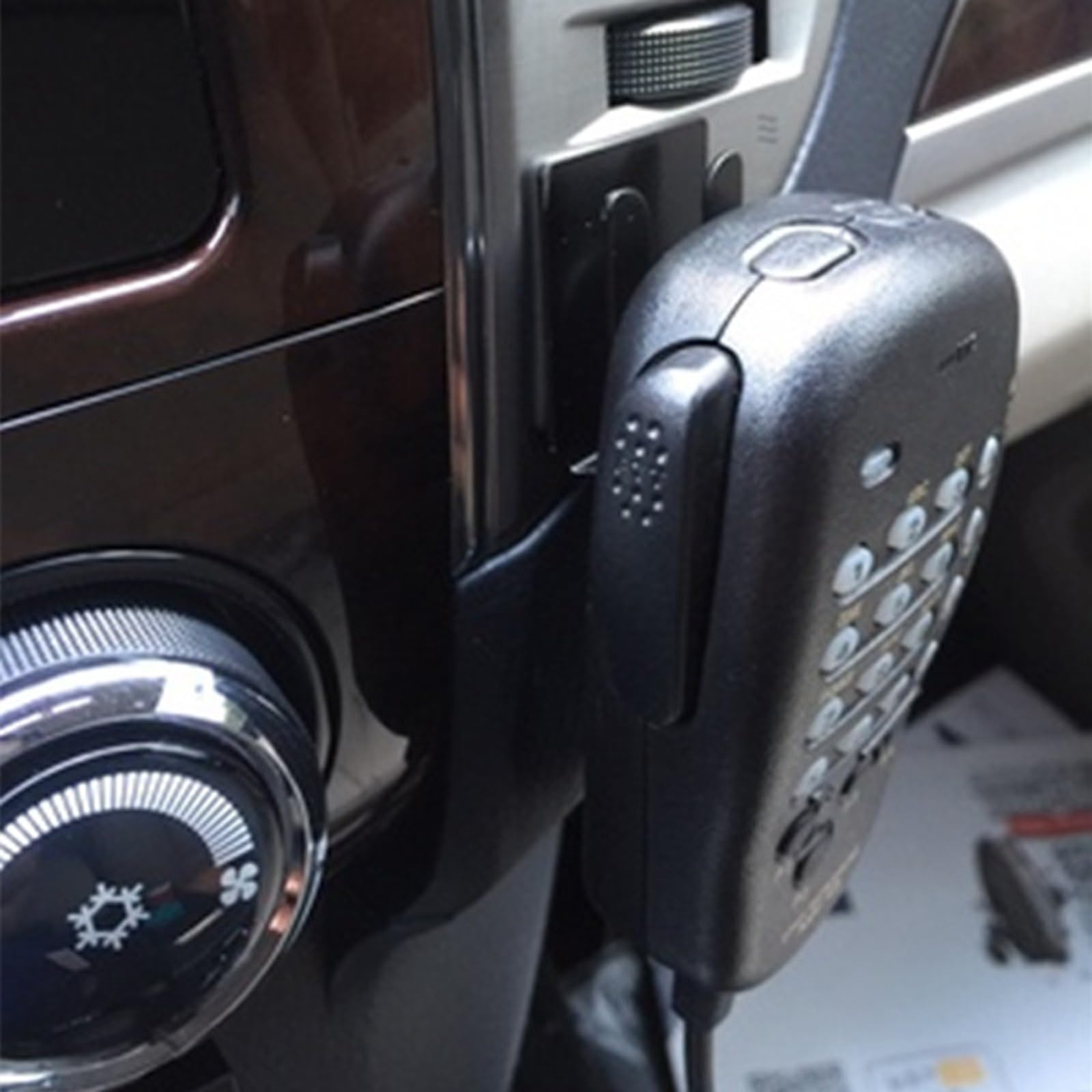 4 Pezzi di Clip Portamicrofono, Portamicrofono per Auto, Portamicrofono per Auto, Portamicrofono per Radio, Clip per Appendere Il Microfono del Telefono Cellulare, per YAESU, Kenwood, ICOM