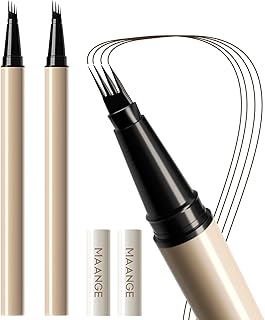 MAANGE Liquid Brow 4-Fork-Tip,Gris Marrón,B20...