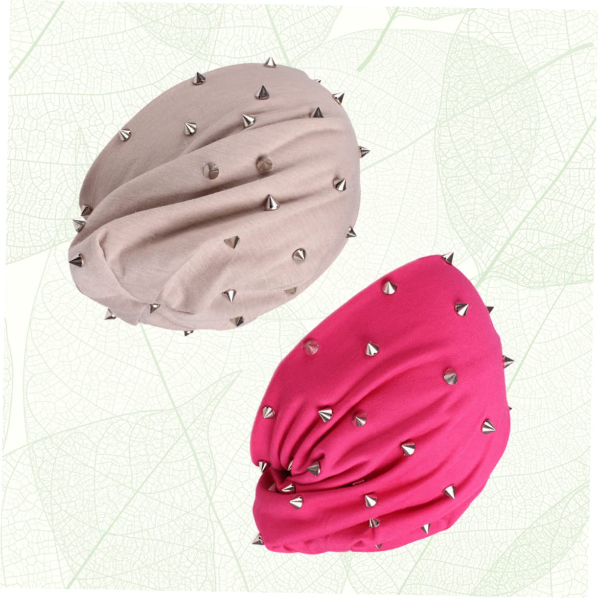 SOIMISS 6piezas Gorro De Doble Pack Para Mujer Beanie Remaches Para Días Fríos y Actividades Al Aire Beige Rosado