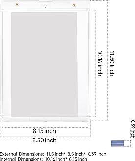 2-Pack 8 x 10 Inch-Acrylic-Magnetic-Picture-Frames - Crystal Clear Magnetic Photo Frames, One Touch Photo Magnetic Holders, UV Protection Protectors, Premium Wall Mountable Photo Protective Holders