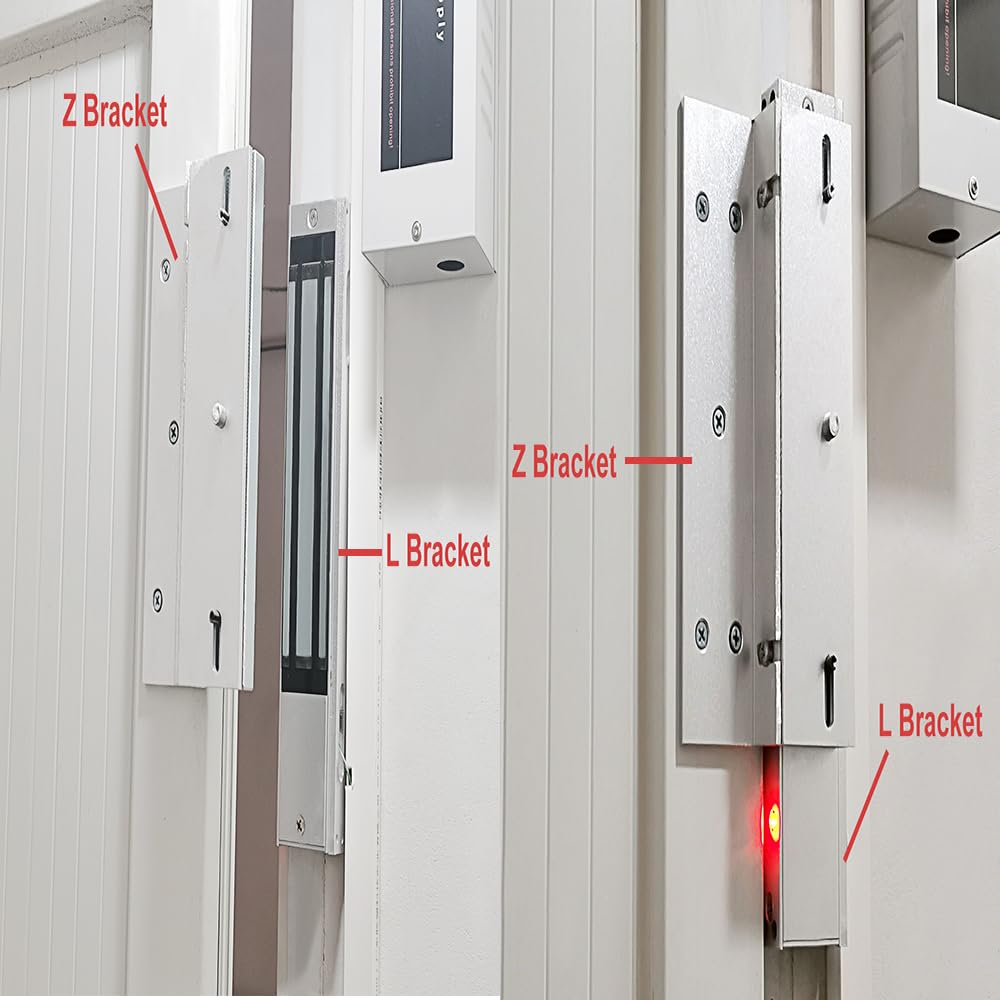 Verrou magnétique électronique, 280 kg avec support ZL de 280 kg, DC 12 V, étanche, contrôle d'accès, serrure de porte