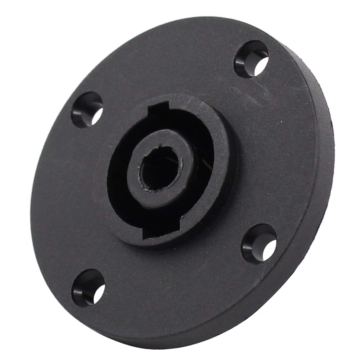 ApplianPar Speakon Cable Adapter Connectors 4 Pole Audio Speaker Plug Twist Lock and Round Panel Mount 4 Pin Female Socket for Neutrik Speakon NL2FC, NL4FC, NL4FX, NLT4X Set of 4