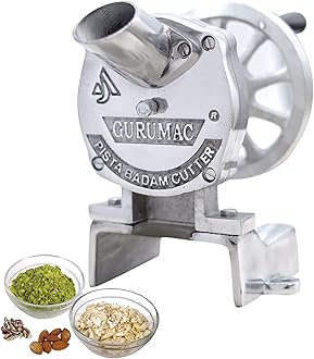 Hand Operated Pista, Badam and Dry Fruit Slicer Cutting Machine for Daily Use (Standard Aluminum Cutter)