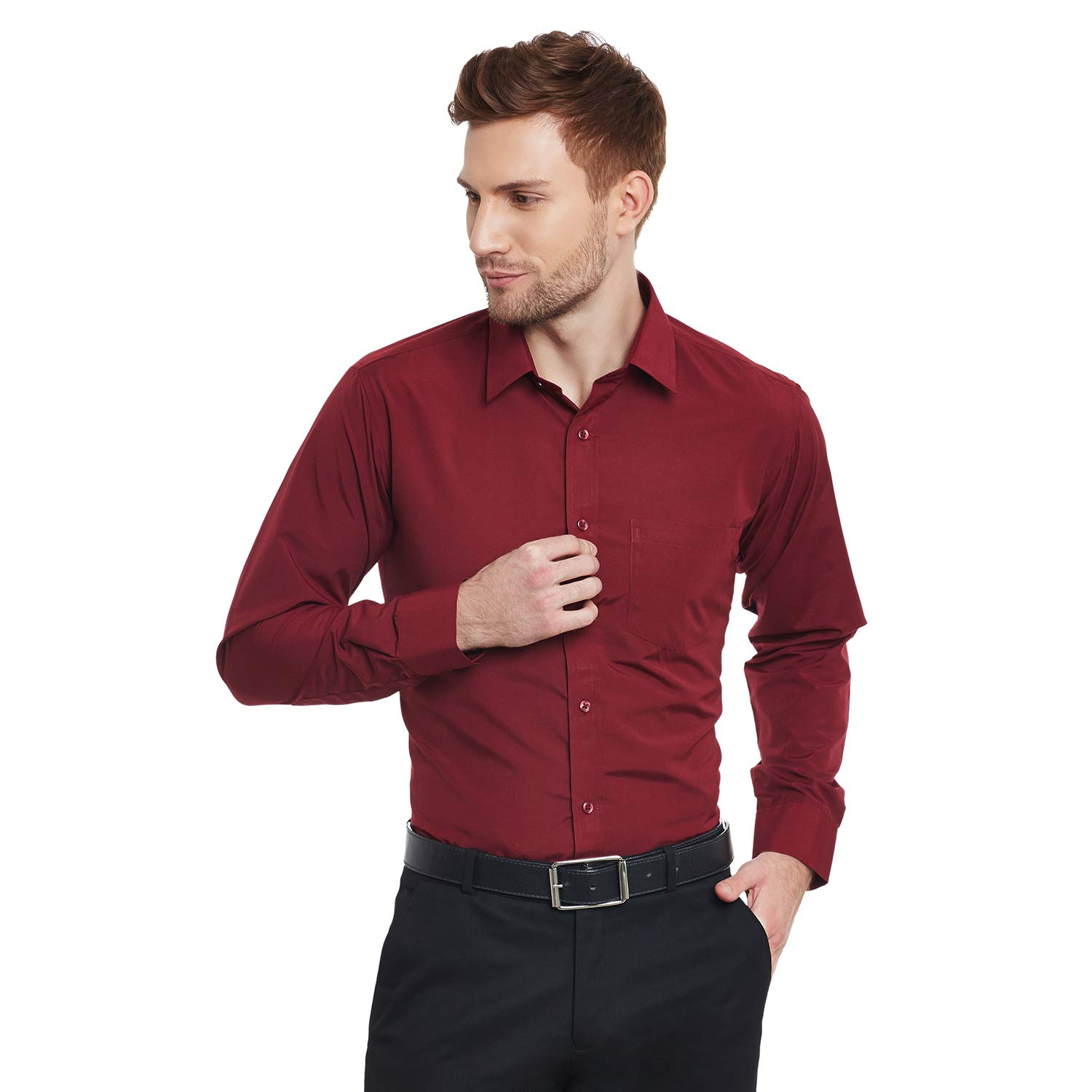 English Navy Men’s Dress Regular Fit Shirt