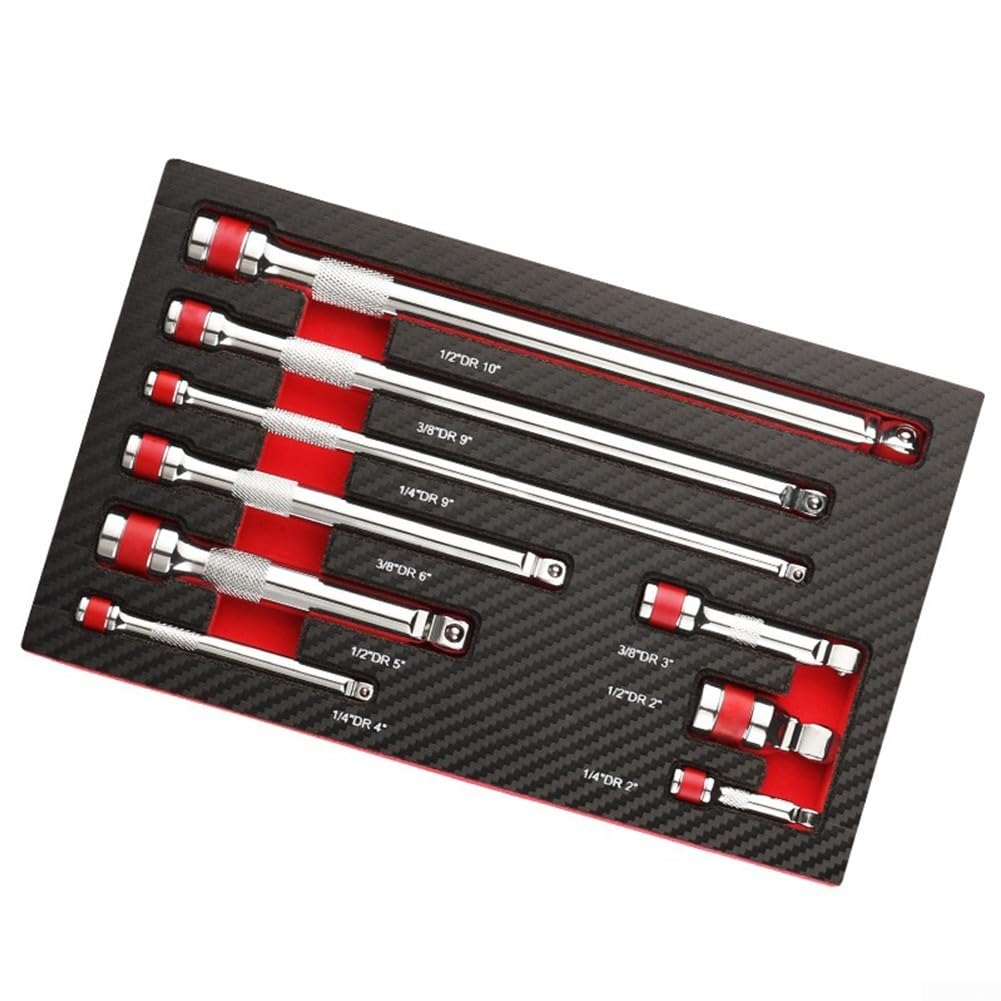 Rallonges de douilles en acier chrome vanadium de haute résistance avec insert EVA haute densité