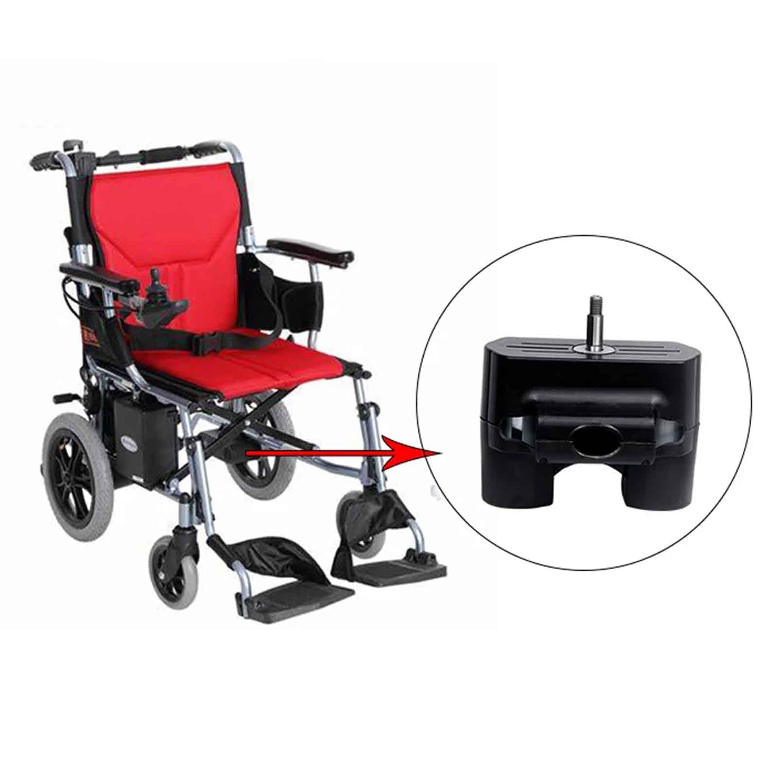 Toplionace Motor de Silla de Ruedas Eléctrica de 24V Controlador de Motor Sin Escobillas de 190W (Izquierda）