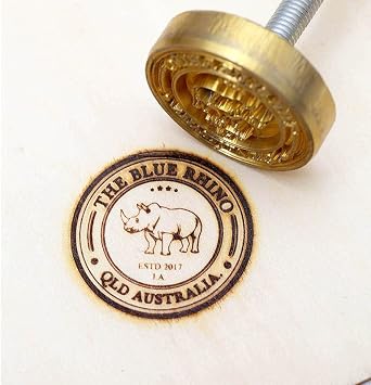 ZOECRAFTSUPPLY Custom Wood Branding Iron with Long Handle,Durable Wood Burning Stamp with Animal Design,Personalized Business Gift 2"