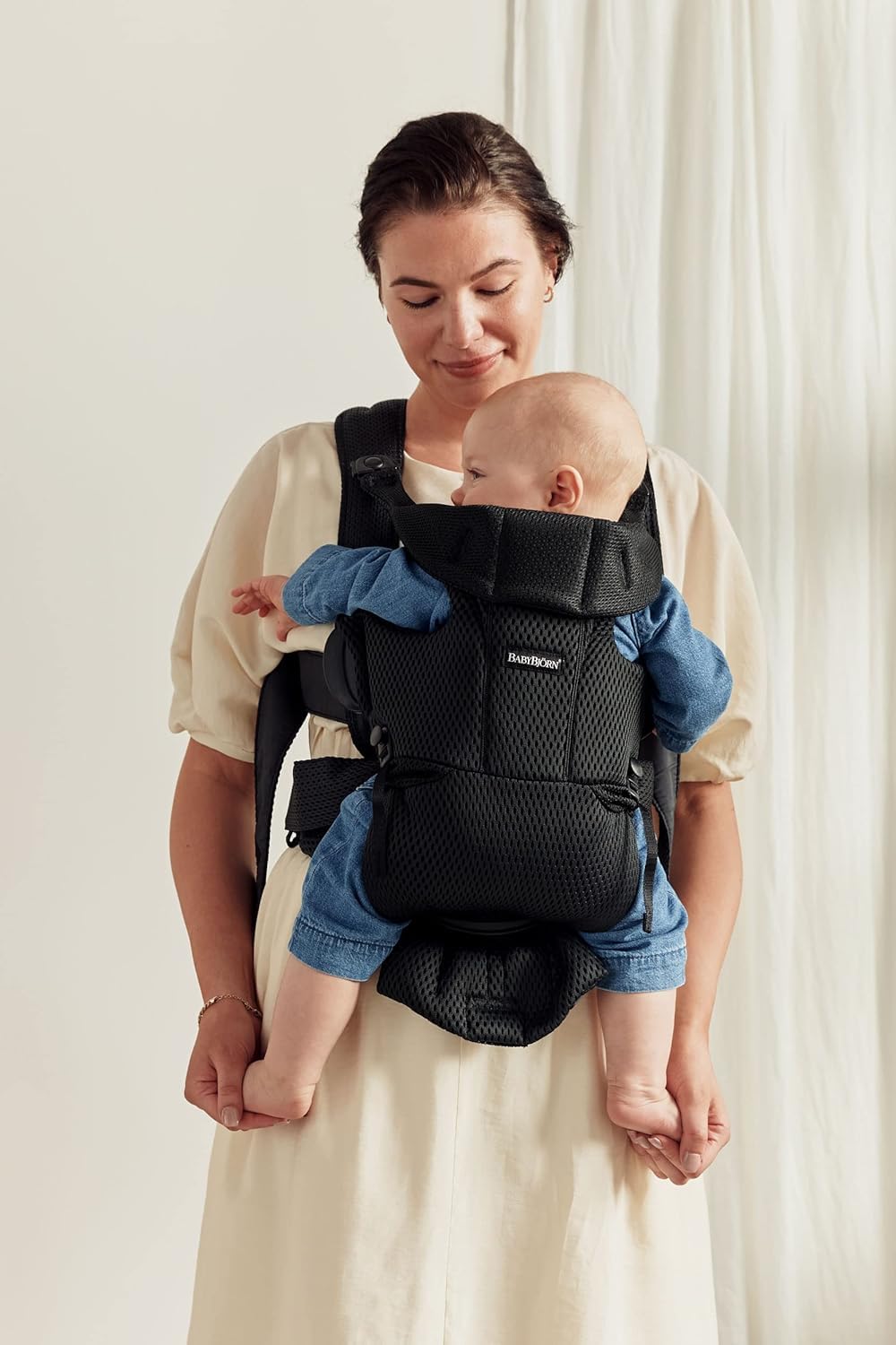 BabyBjörn Baby Carrier Free, 3D Mesh, Black