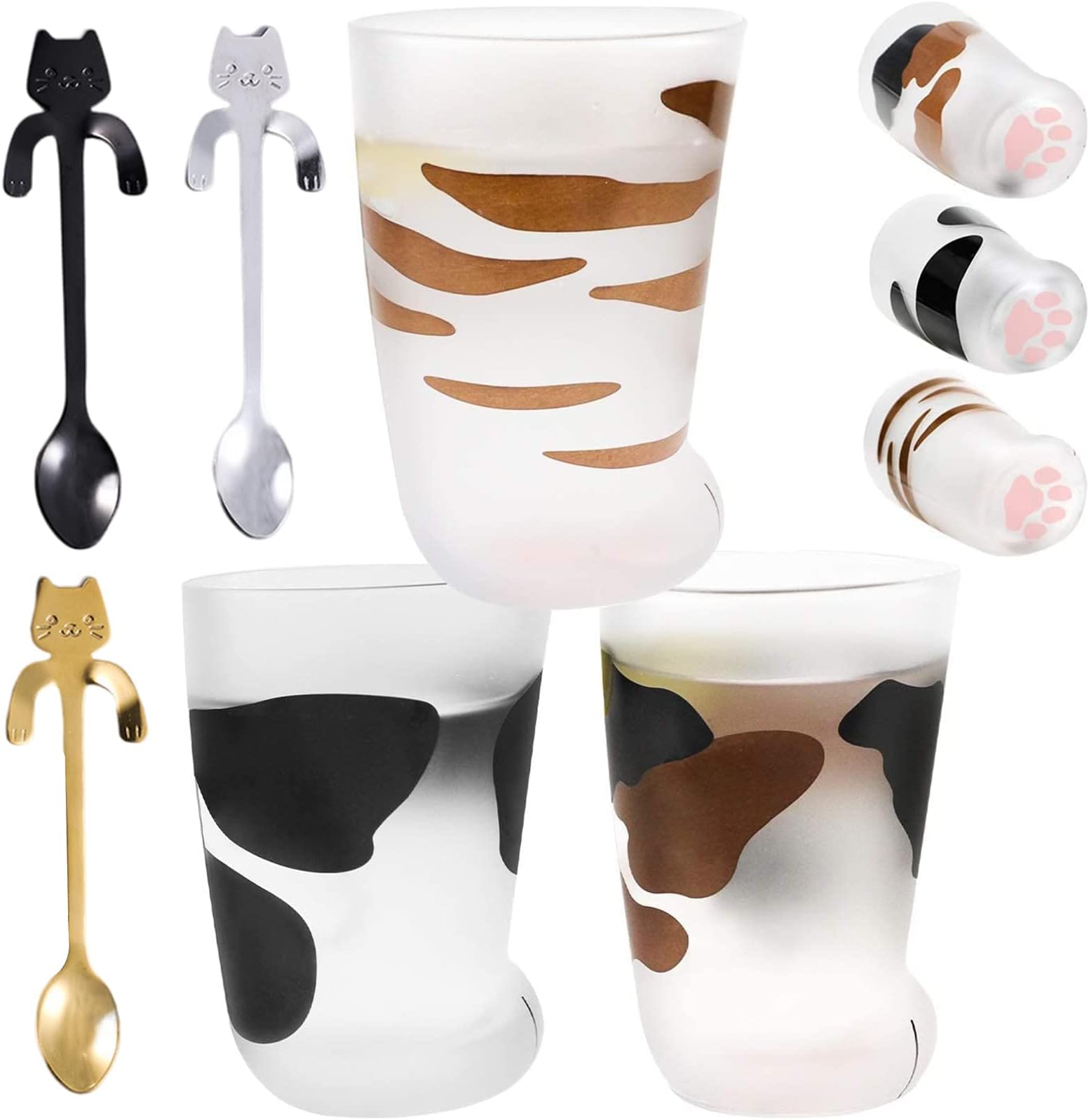Asionper Novelty Cat Claw Cup, Cat Paw Frosted Cup for