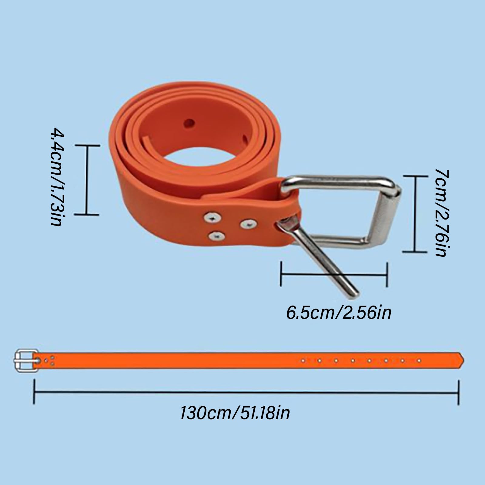 Cintura di peso subacquea in silicone per snorkeling | Pesca subacquea