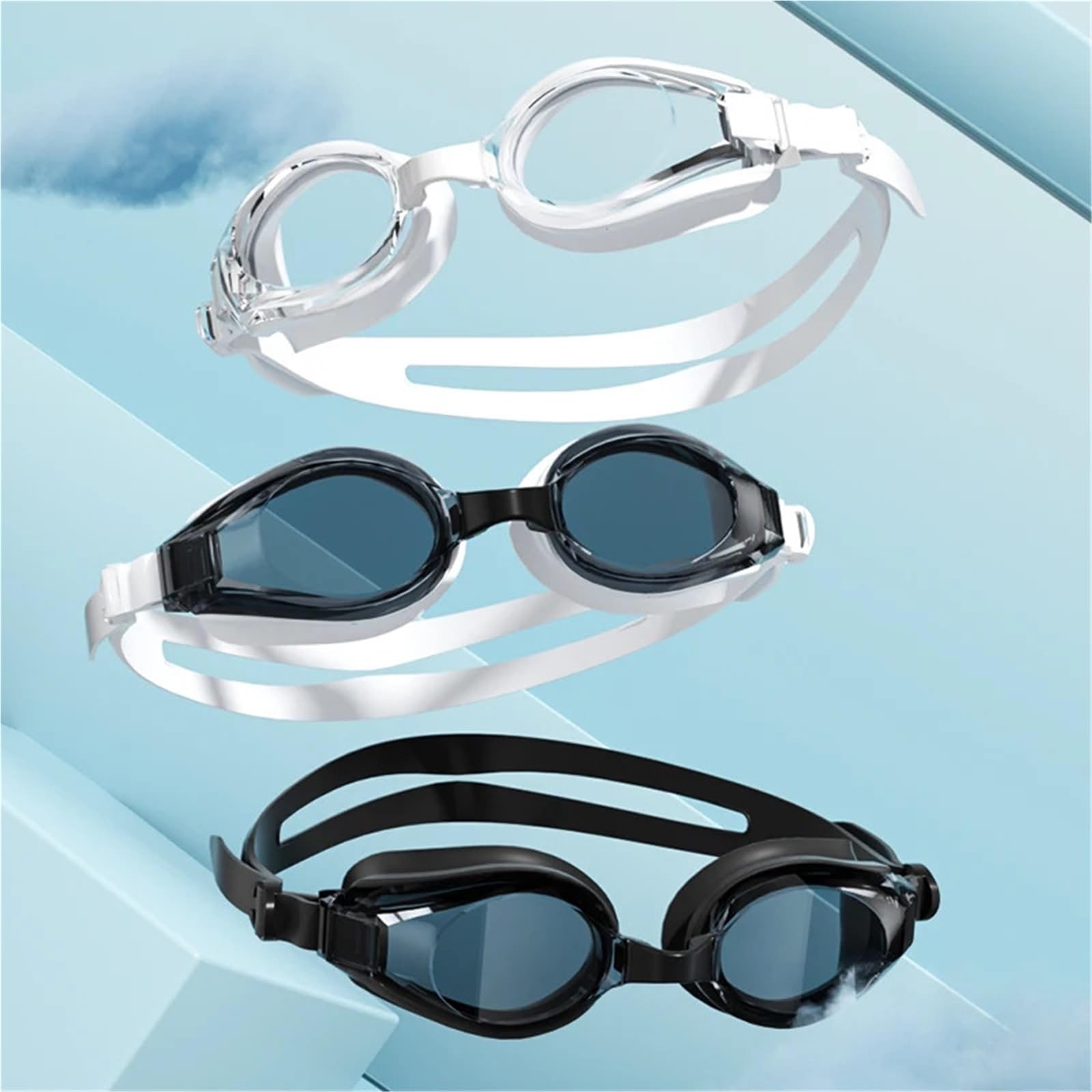 1 pieza gafas de natación unisex antivaho impermeables Para Deportes | Gafas de natación for adultos, gafas de natación ajustables sin fugas