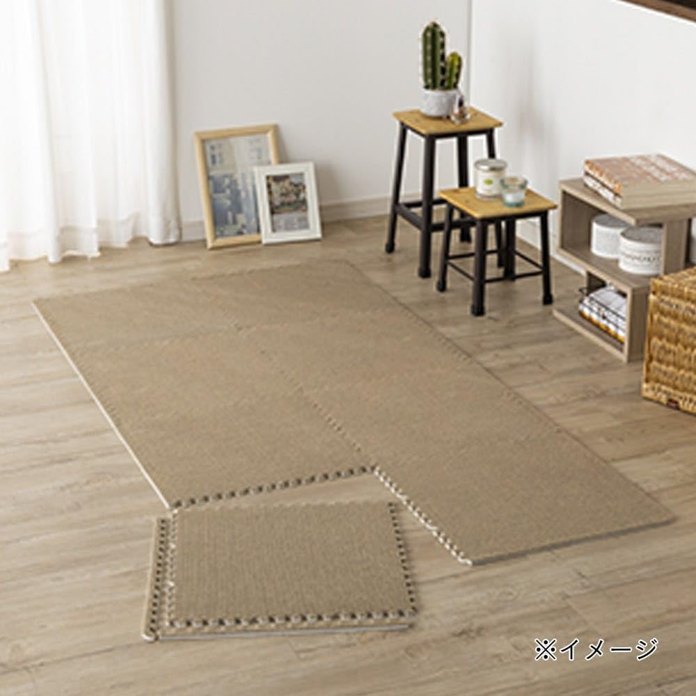 ジョイントマット ベージュ Amazon.co.jp: カインズ(CAINZ) 縁付大判ジョイントパンチマット