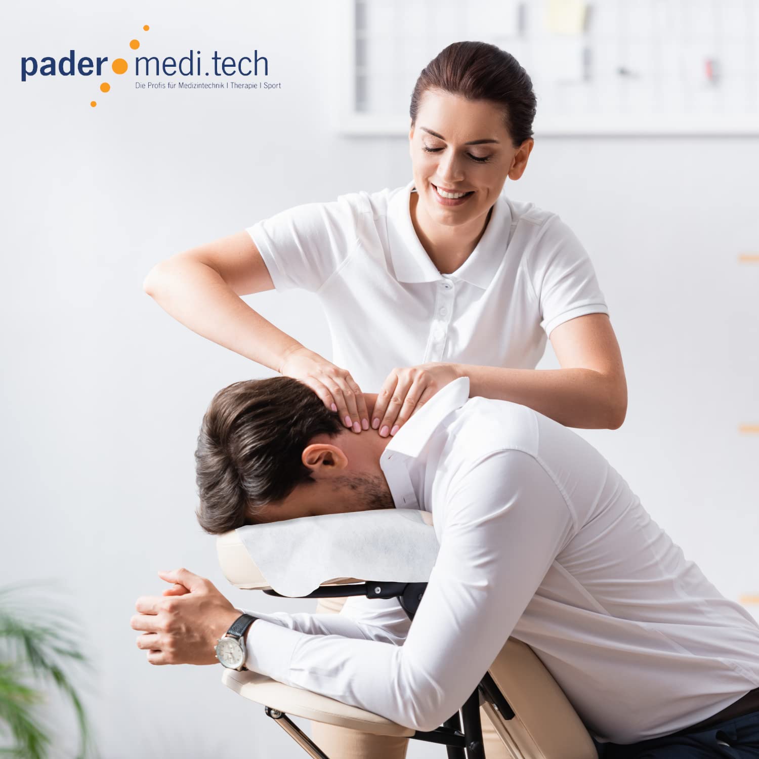 Nasenschlitztücher 30x21cm, 500 Stück - Gesichtsauflagen für Massageliege I Einweg Auflage aus Airlaid Papier als Unterlage zum Schutz der Kopfstütze