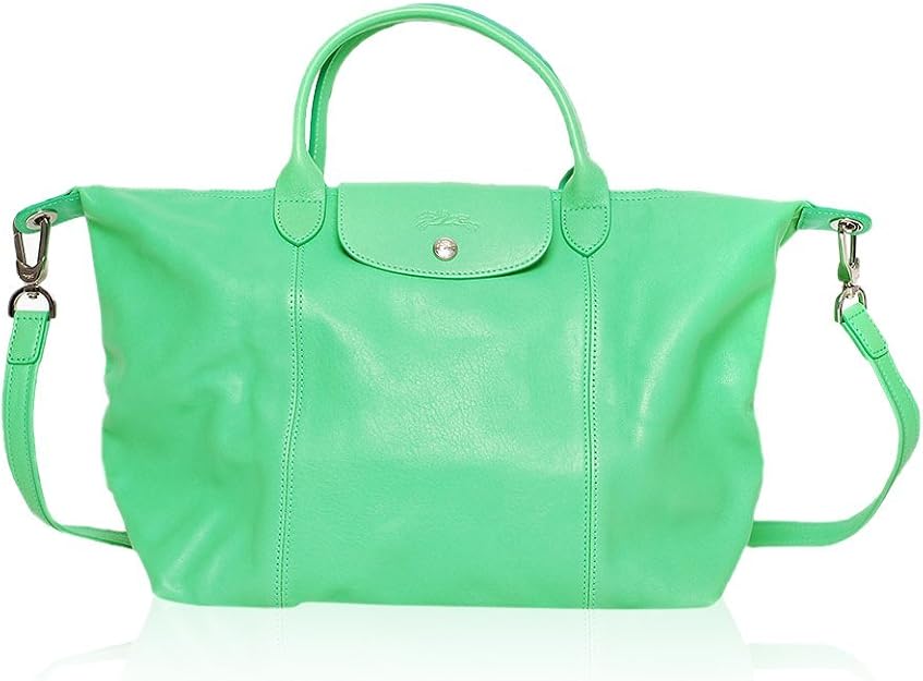 Longchamp Borsa A Mano Le Pliage Cuir Sac Verde Chiaro : Amazon.it: Scarpe  e borse