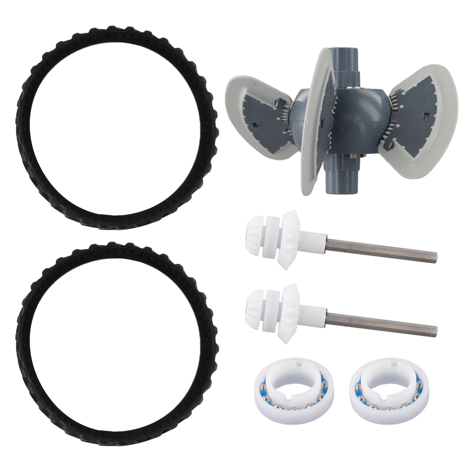 ReachMall Kit de afinación de piscina para Zodiac Baracuda MX8 MX6 restaura la navegación fácil de instalar piezas de metal de goma para mantenimiento del robot en el suelo