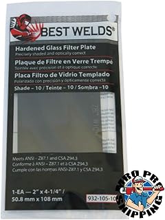 BEST WELDS 901-932-105-11 Glass Filter Plate, Shade 11, 2 x 4 1/4