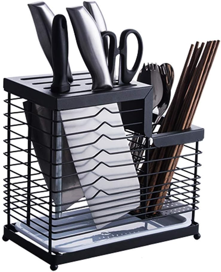 Household 304 Stainless Steel Tool Holder Kitchen Knife Holder Shelf Slotting Tool Box seat Tool Storage Rack Drain Tray Shelf
