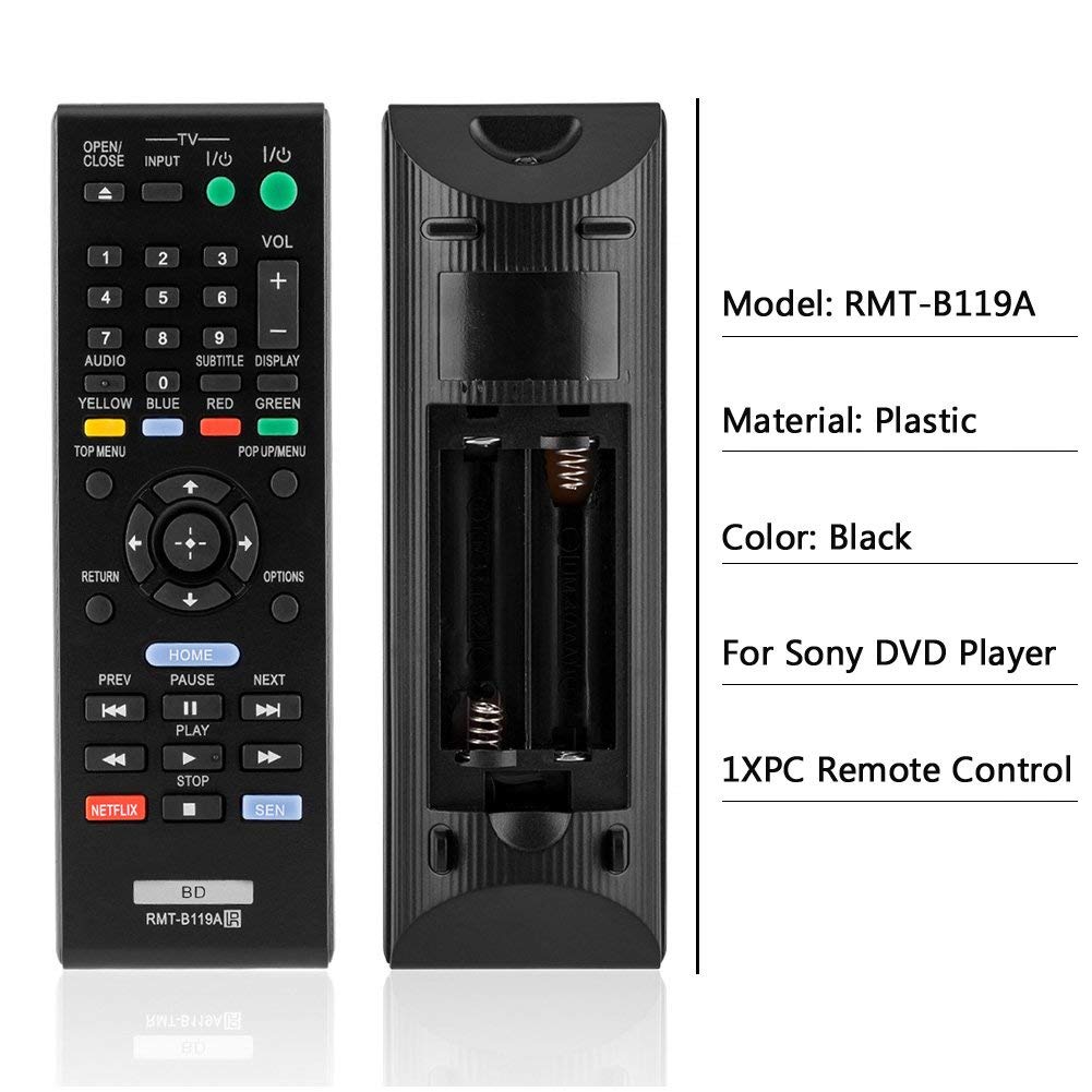 RMT-B128P VINABTY Telecomando infrarosso di ricambio For Sony BDP-S3200