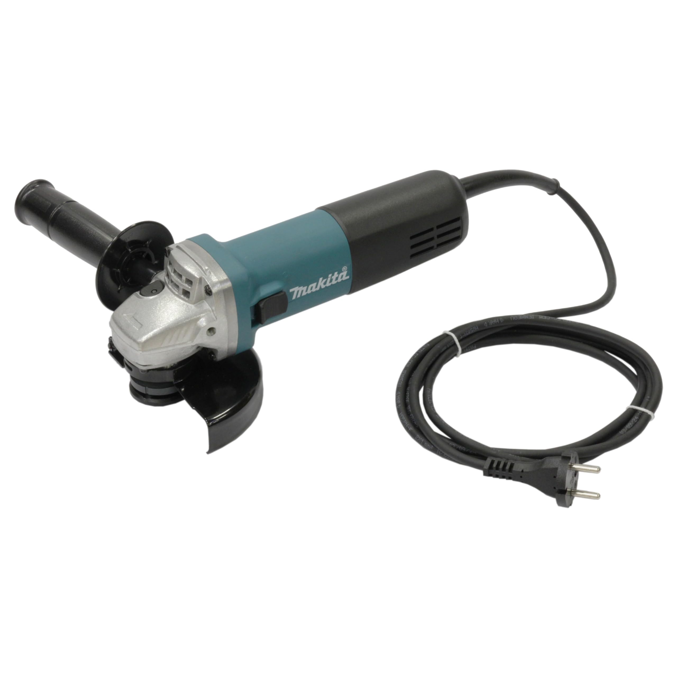 Makita 9558HNRZ - Amoladora angular de 125 mm de diámetro, 840 W de potencia, con cubierta protectora y cable de alimentación