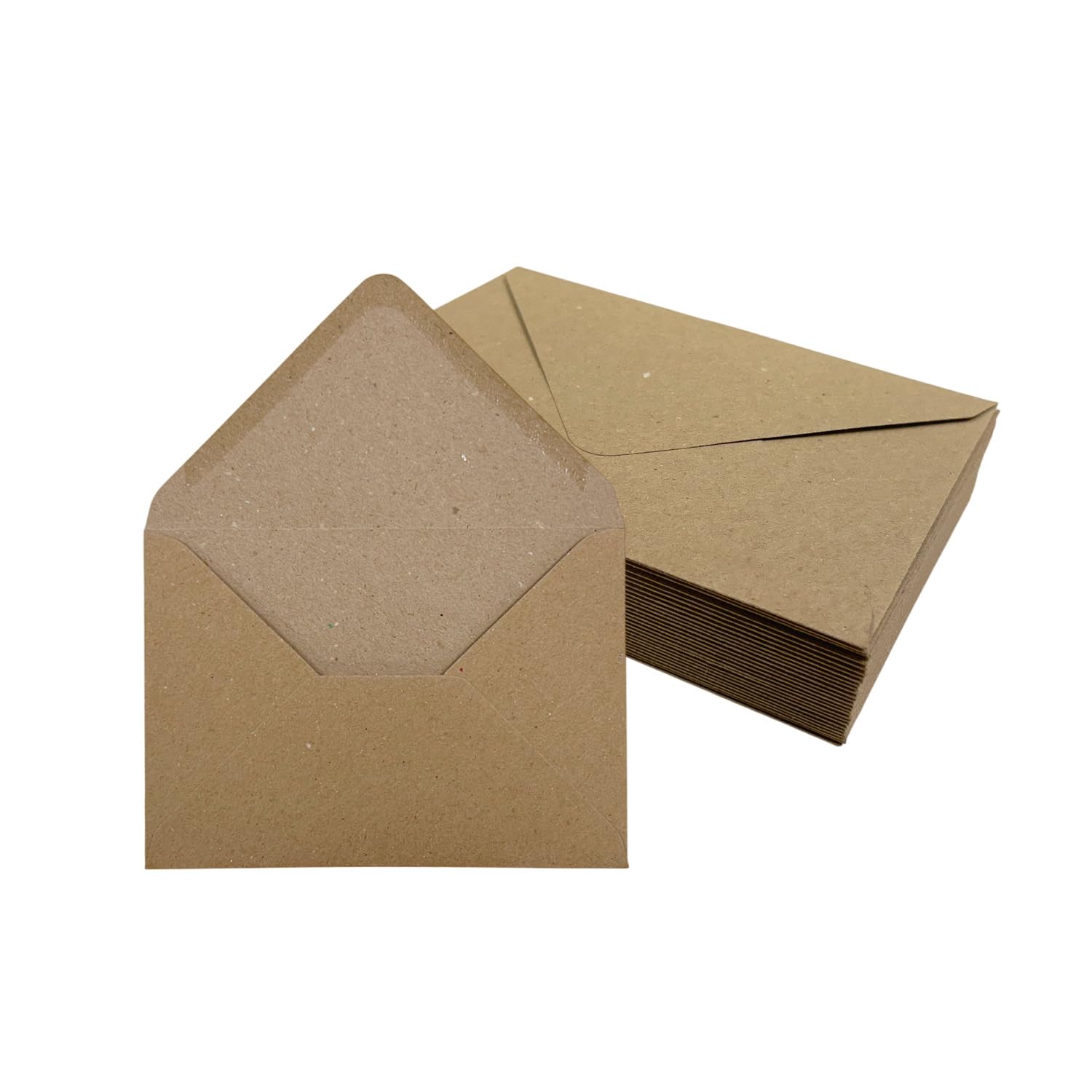 Pack of 500 Eco Kraft 114x162mm–C6 Gummed Envelopes – 110gsm Recycled Paper for Gift Cards, Thank‑You Notes, Invitations & Craft Packaging