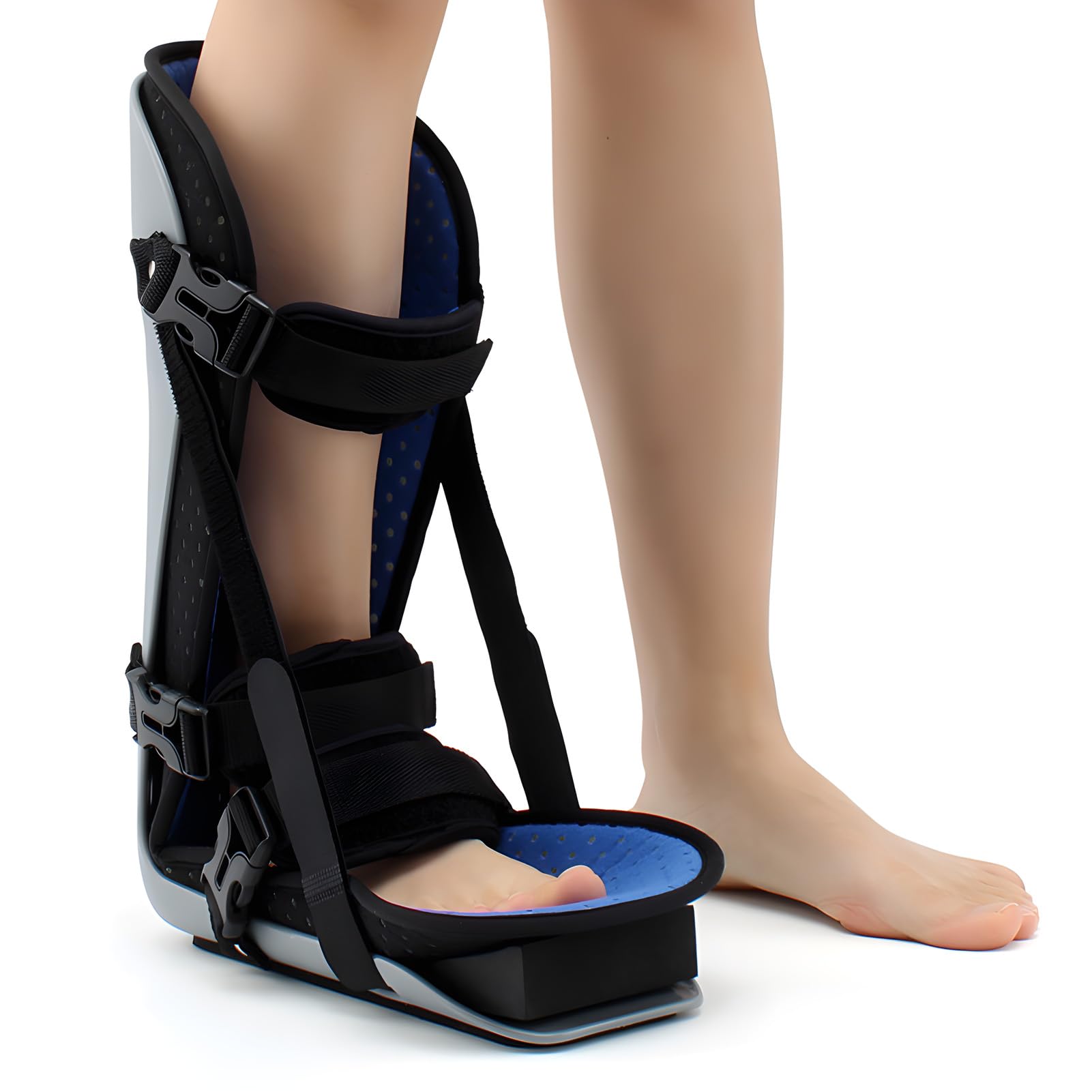 PEIKVOUL Plantar Fasciitis Night Splints, Adjustable Ankle Foot Splint Brace for Foot drop, Fracture Immobilization, Knee Hyperextension, Achilles Tendonitis
