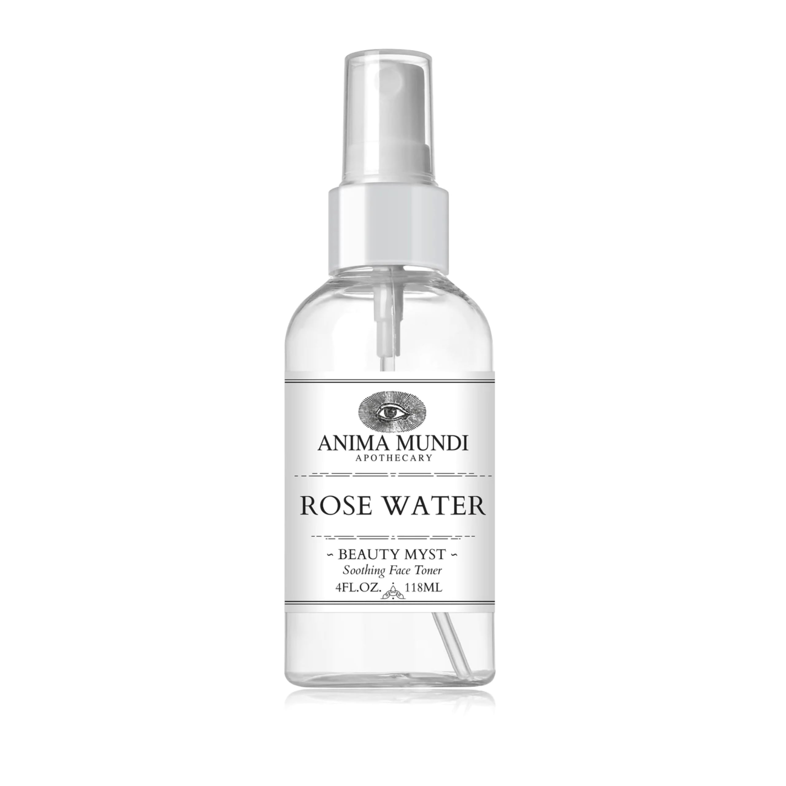 Anima Mundi Apothecary Soothing Rose Water Face Toner - Beauty Myst Facial Spray Helps Reduce Redness, Calm Skin, & Slow Signs of Aging - Made with