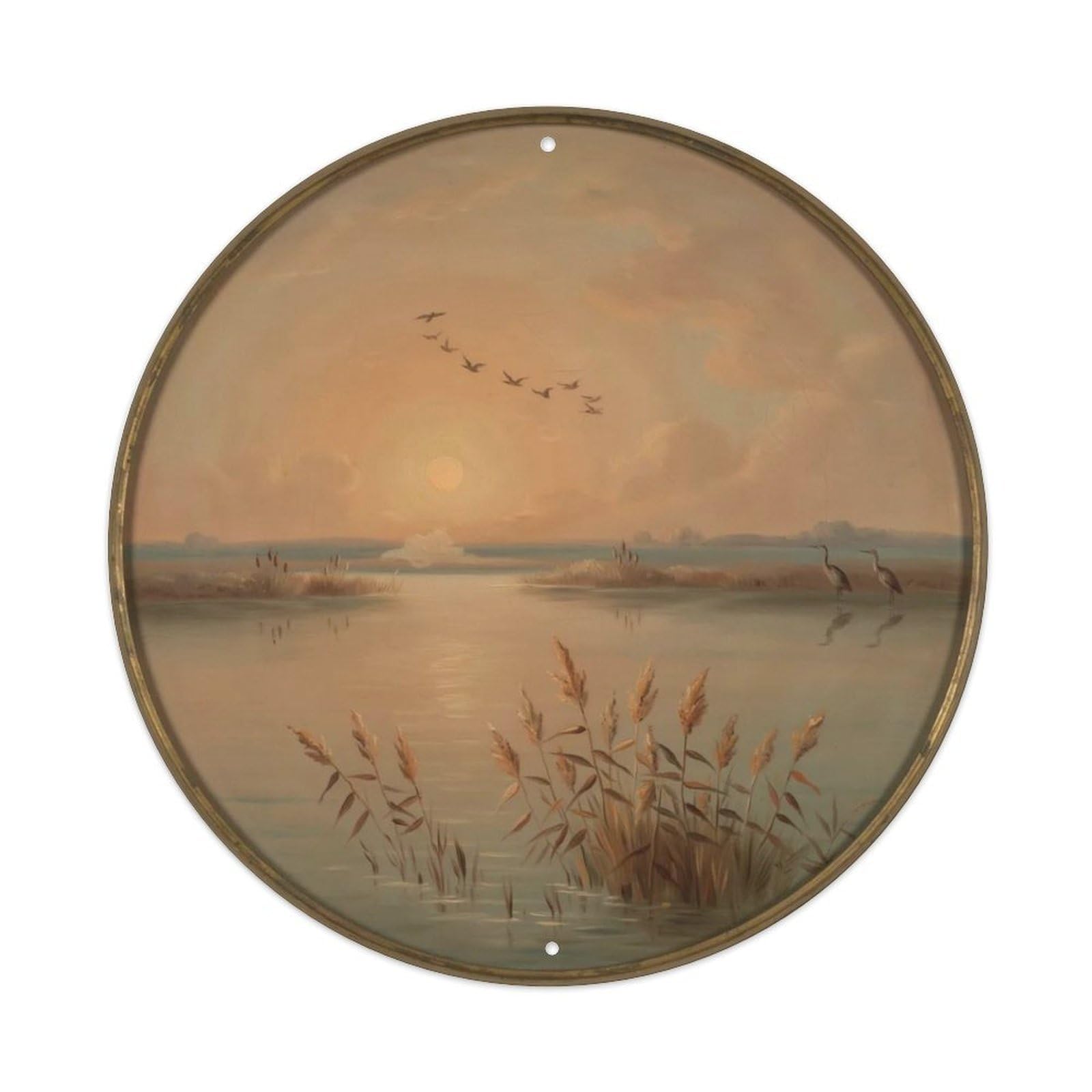 Vintage Raccoon Forest Metal Tin Sign Plaque