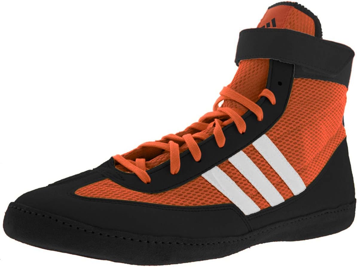 adidas Combat Speed 4 Wrestling Shoes - Orange/Black/White - 15