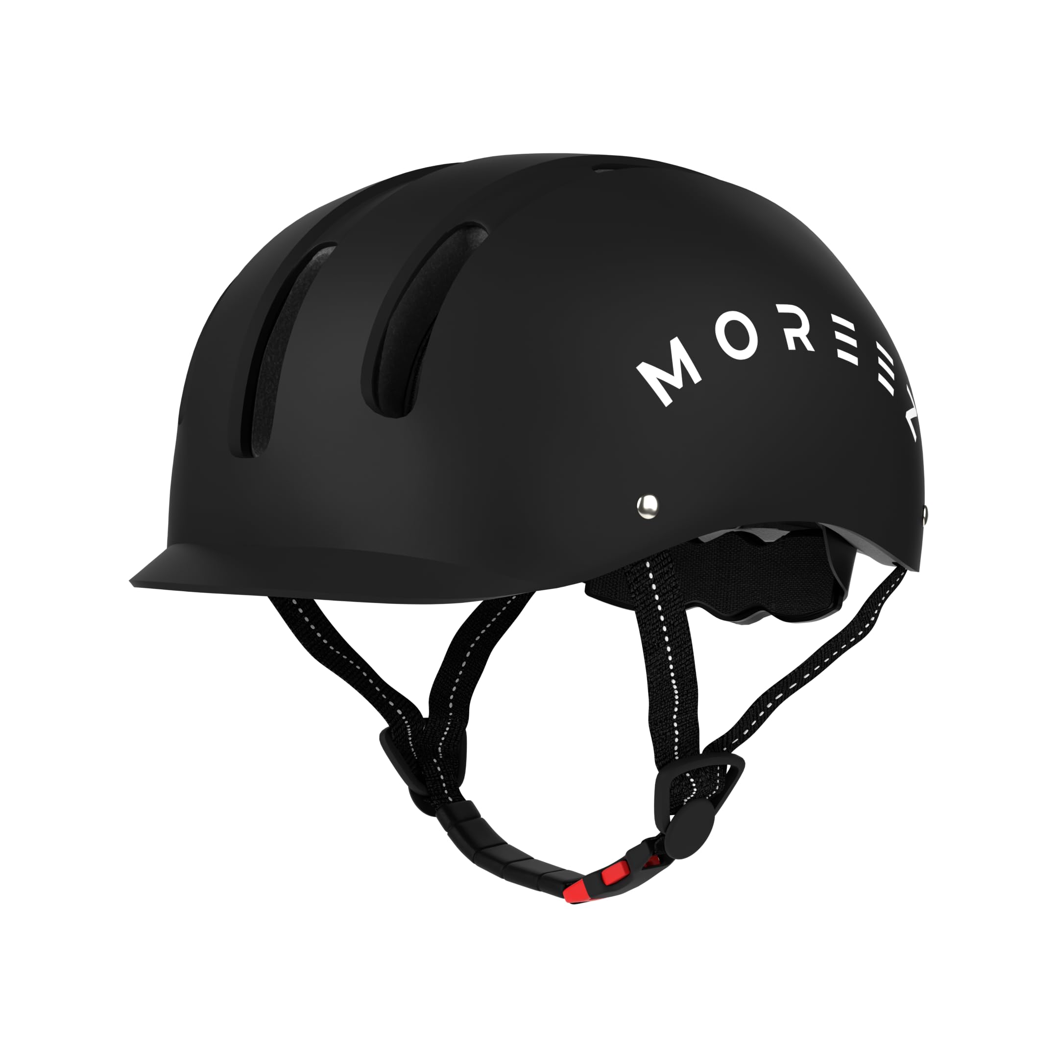 MOREEZ Casco per bambini a partire da 1 anno (1 – 7 anni), robusto e comodo, casco da bicicletta in ABS, misura regolabile XS (46 – 50 cm) & S (51 – 54 cm), unisex, ventilato