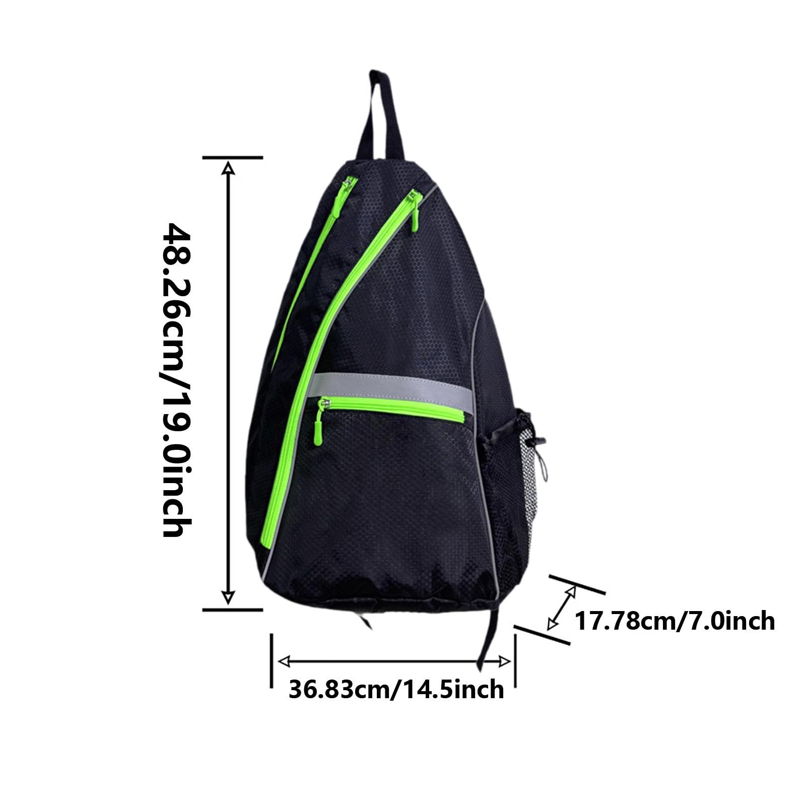 rockible Pickleball Bag Tennis Storage Bags Accessories Multifunction Backpack Shoulder Bag Tennis Travel Racketball Outdoor, Black