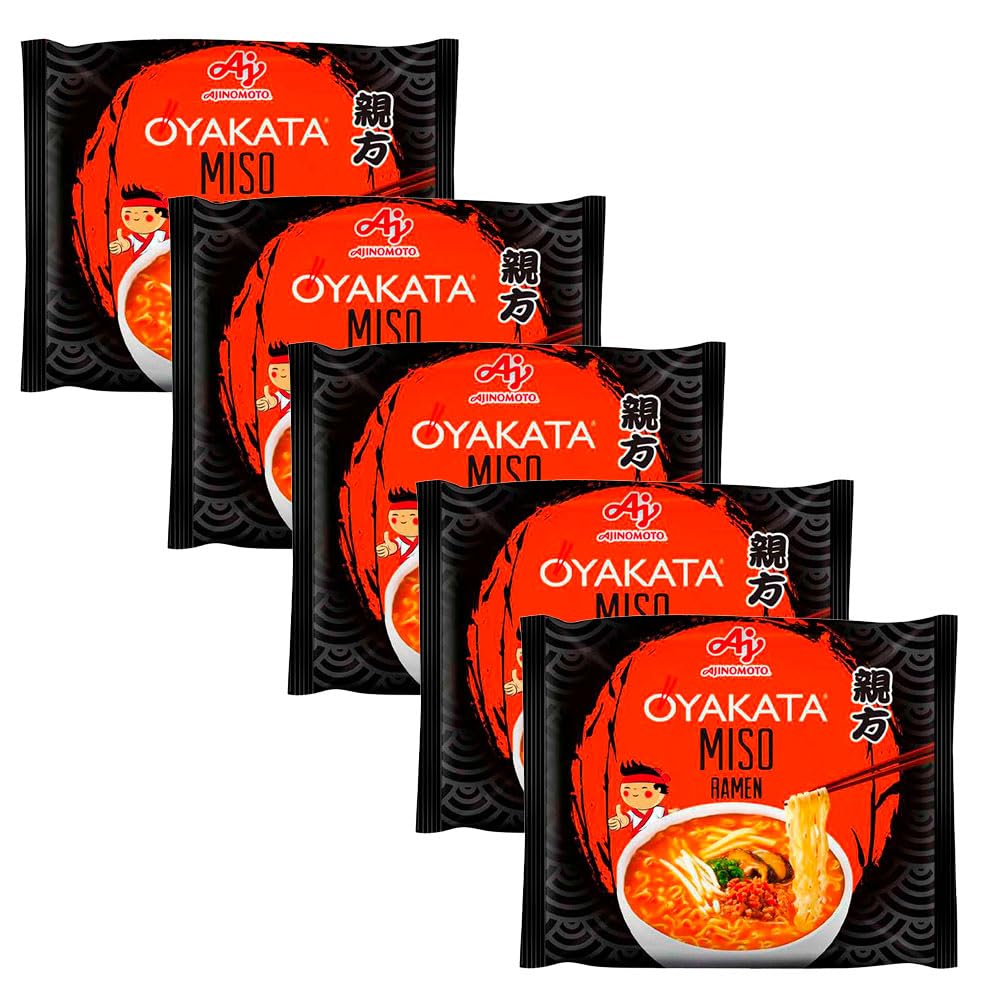 Ramen instantáneo sabor miso 89 g Pack 5 unidades Sopa japonesa rápida con caldo umami lista en 3 minutos