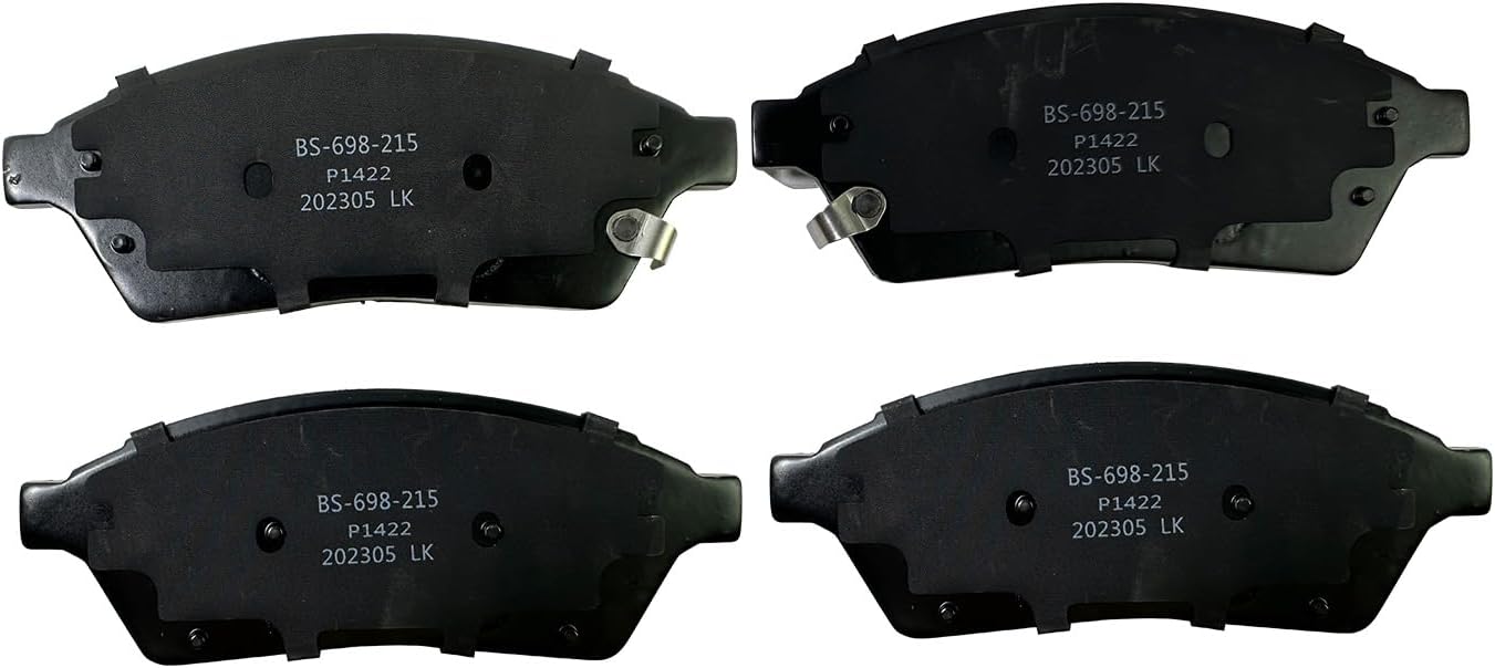 8PCS Front and Rear Premium Ceramic Brake Pads Compatible with 2010 2011 2012 2013-2016 Cadillac SRX for 2011 Saab 9-4X, Disc Brake Pads for P-1422 P-1337
