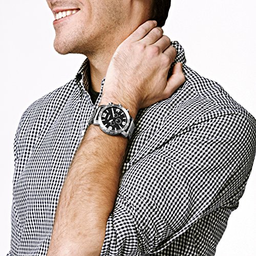 Fossil Men's Nate Quartz Stainless Steel Chronograph Watch, Color: Silver (Model: Jr1353) #TOP5