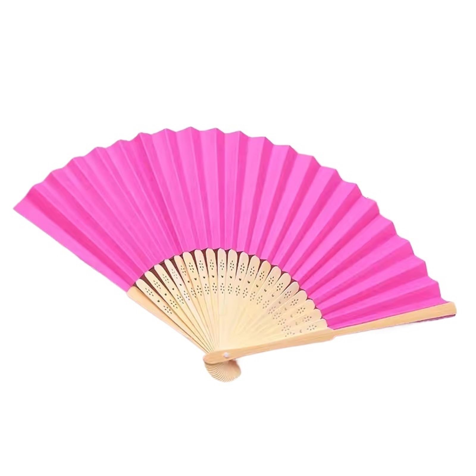 Cqahdsevf Rose Red Paper Folding Fan