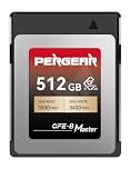 Pergear CFexpress 4.0 Type B 512 Go 3500 Mo/s Lecture 3400 Mo/s écriture Enregistrement vidéo 8K RAW Master Series pour R5/R5C