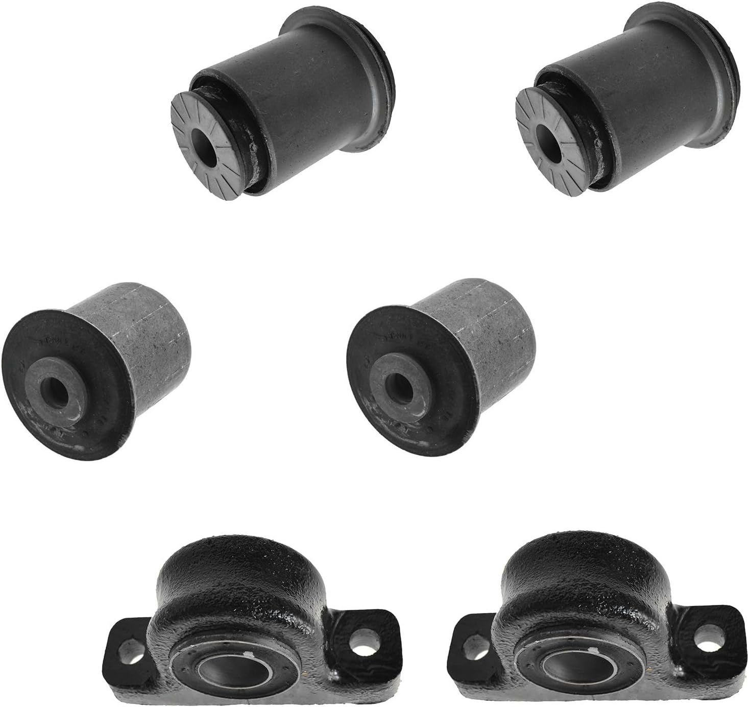 TRQ Control Arm Bushings Front Lower Kit Set of 6 for Commander Grand Cherokee