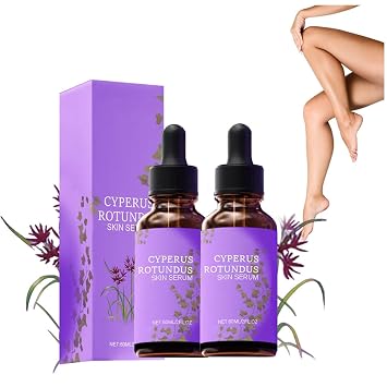 Cyperus Rotundus Skin Serum, Cyprus Rotundus Oil for Hair Removal,Natural Soothing and Gentle, 60 Ml 2pcs