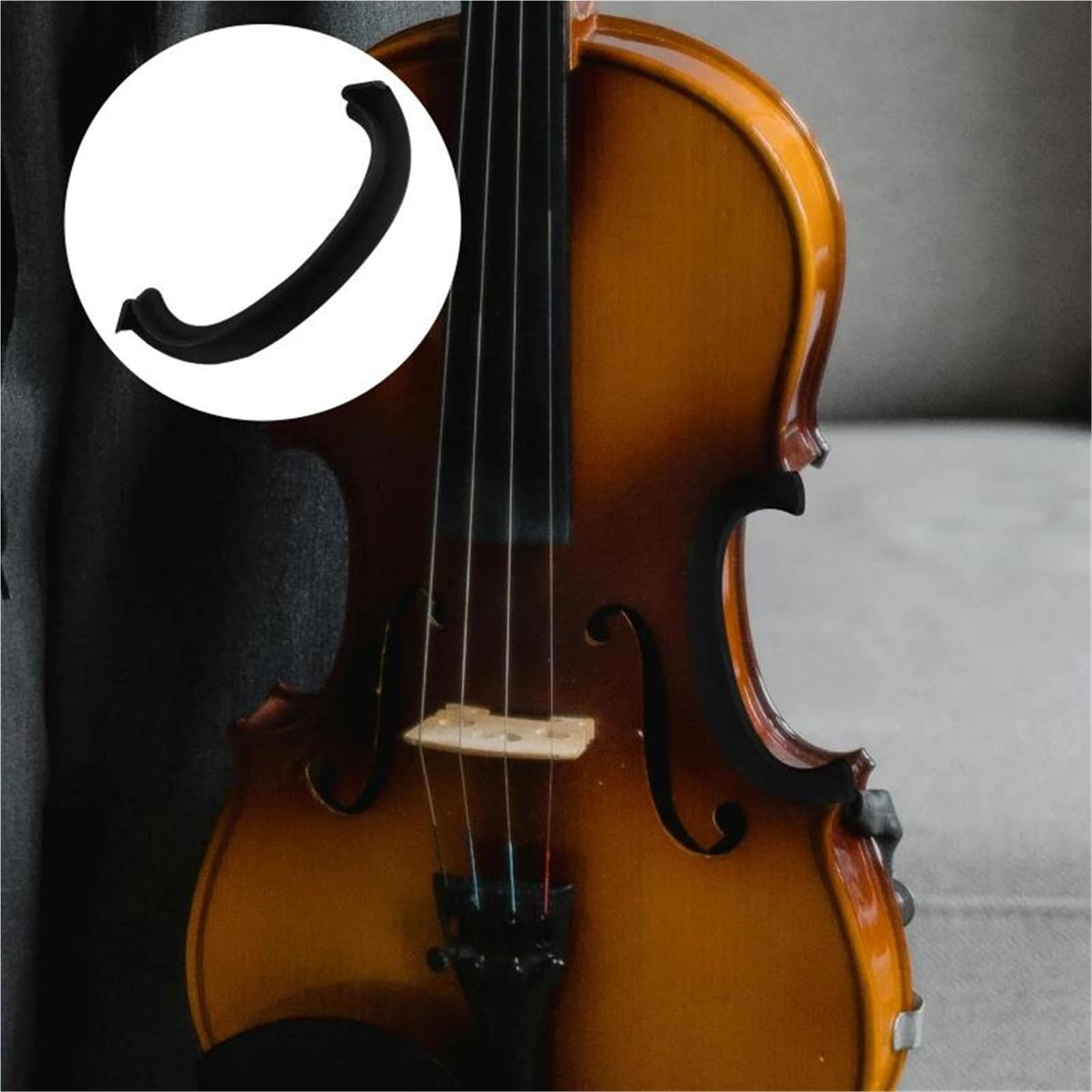 Accesorios Profesionales Violin Protector Universal De Goma En Forma De C Para Cintura Y Panel Lateral De Violines 4/3/4