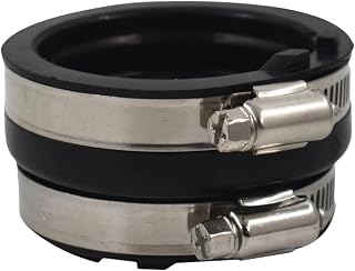 Yam aha Grizzly/Rhino 660 Carburetor Intake Manifold Boot with Clamps, Part 5KM-13596-00-00