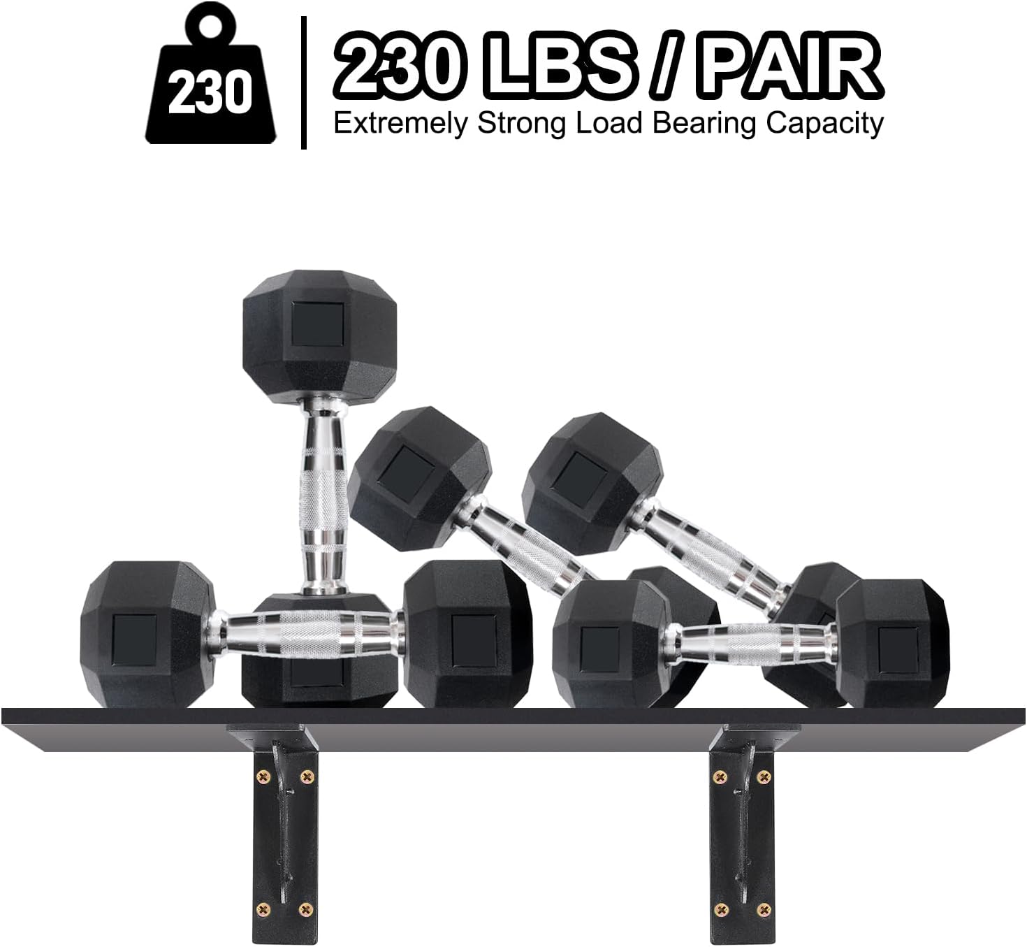 uxcell 4pcs Black Shelf Brackets, 21 in Iron l Shelf Bracket, Wall Mounted Shelf Support Wall Hanging for Table Bookshelf Wood Board Furniture Window, Black