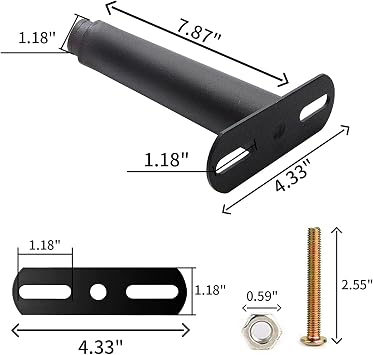 2Pcs 7-13inch Adjustable Bed Legs, Black Metal furniture legs | Stainless steel sofa legs, non-slip, scratch-resistant, height adjustable, sturdy, no noise, for bed, cabinet, furniture