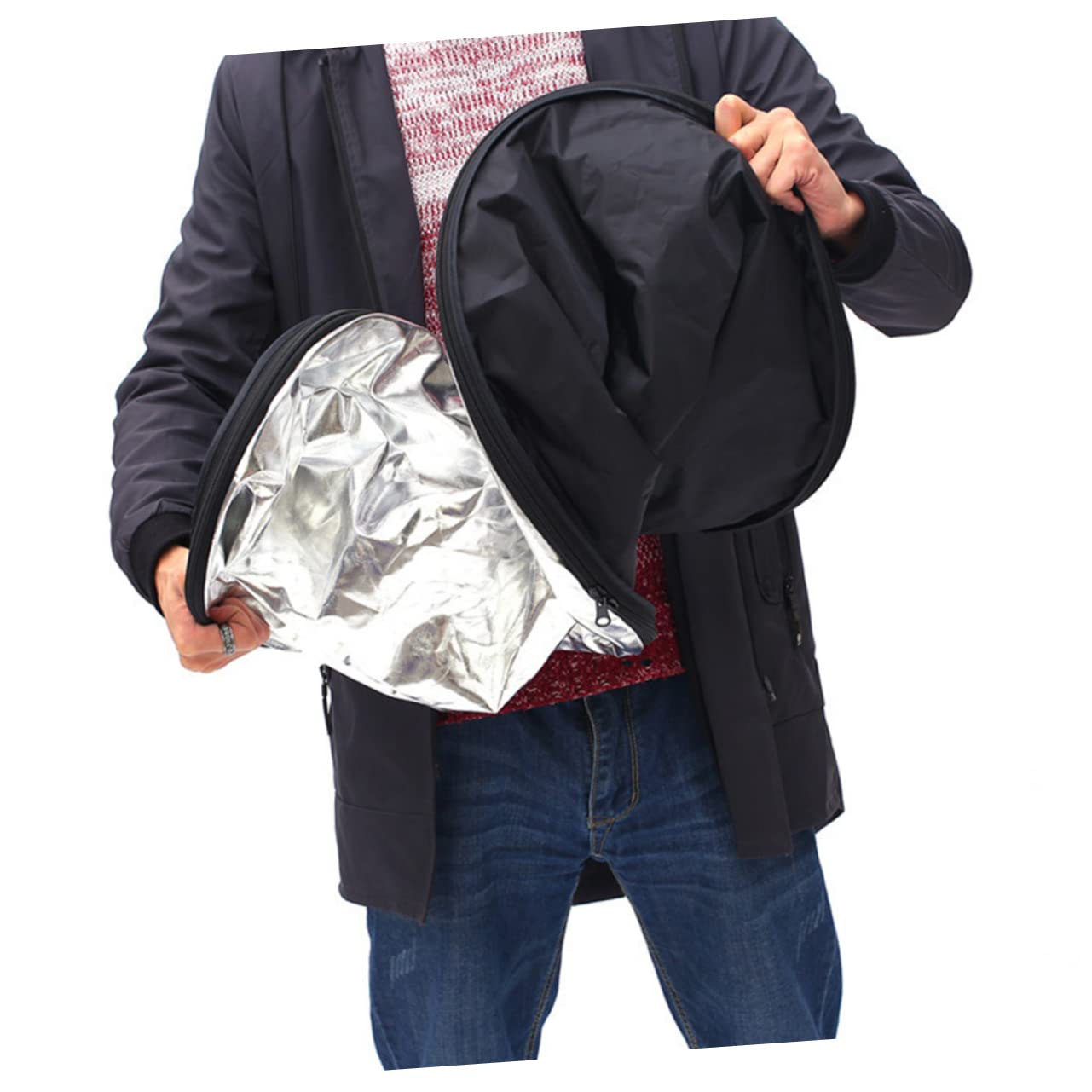 Angoily 1Set Foldable Light Reflector Board for Photography Portable Diffuser for Jewelry Cosmetics Food and Portraits Lightweight Easy to Carry Reflecting Plate